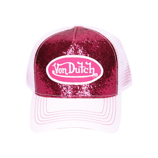 HOT PINK GLITTER TRUCKER