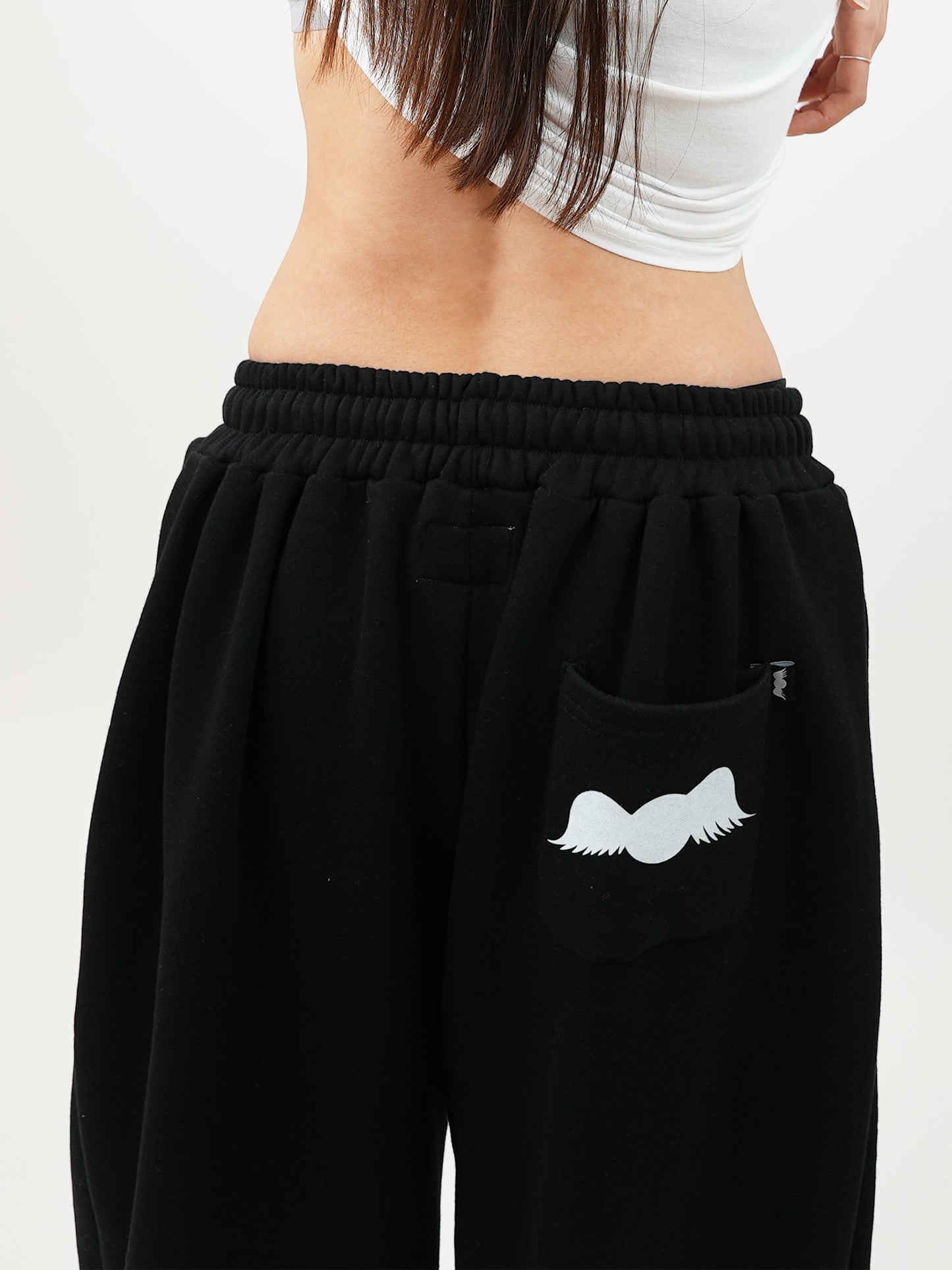 Vintage Logo 2 way Jogger Pants Black