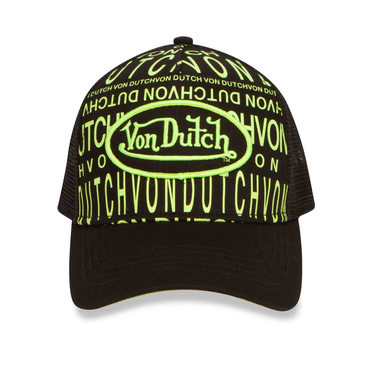 MONOGRAM BLACK & LIME TRUCKER