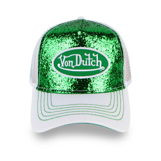 GREEN GLITTER TRUCKER