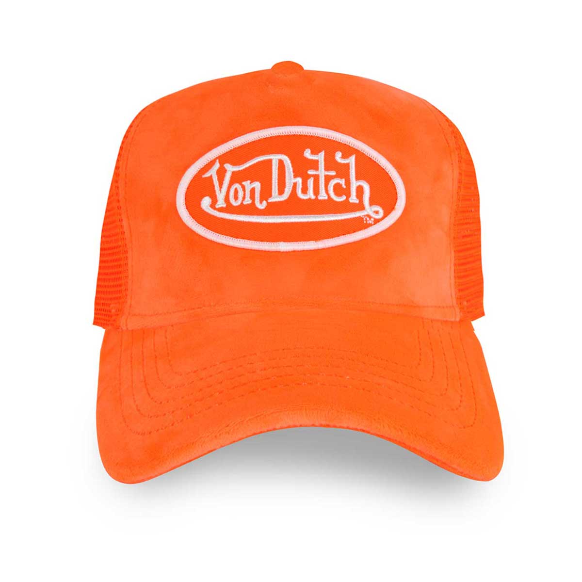 ORANGE VELVET TRUCKER