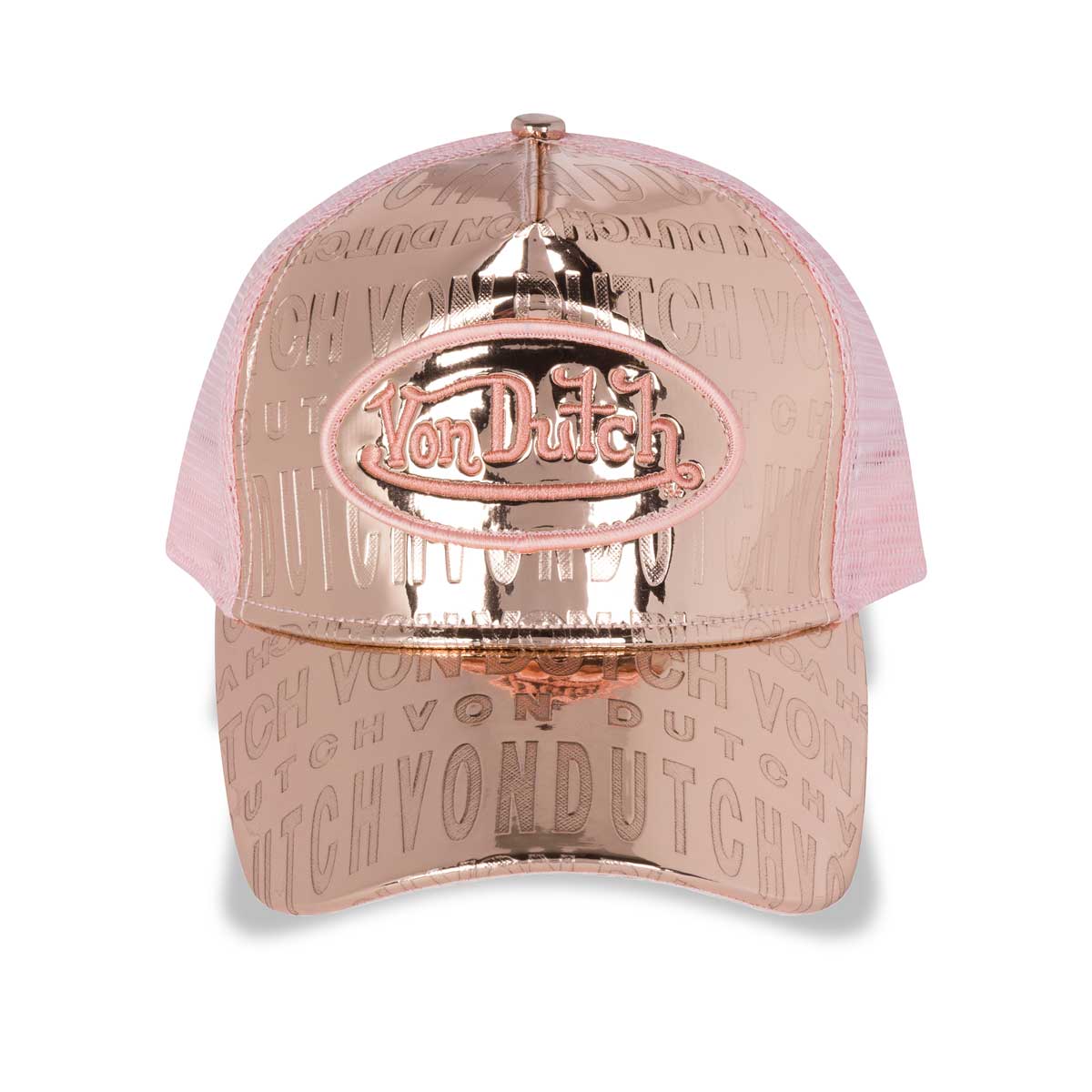 ROSE GOLD REFLECTIVE TRUCKER